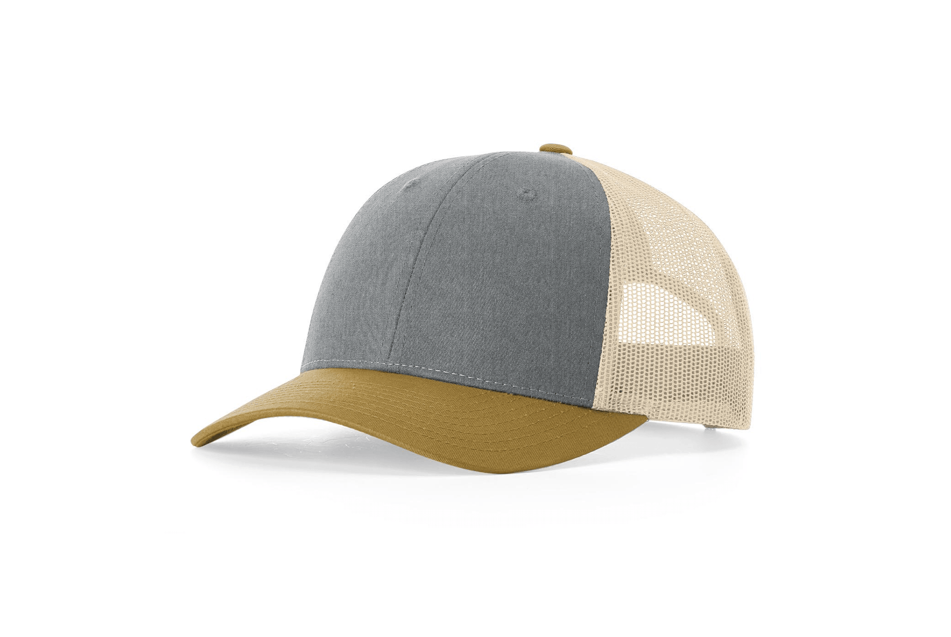 Richardson Custom Embroidered Richardson 115 Low-Profile Trucker Cap - Adjustable Snapback, Mesh Back Cap Custom hat, custom baseball hat, custom trucker hat, custom embroidered hat, embroidered hat