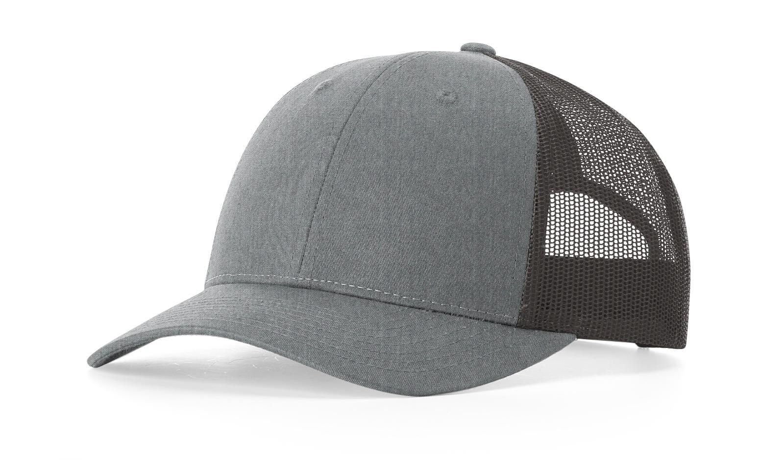Richardson Custom Embroidered Richardson 115 Low-Profile Trucker Cap - Adjustable Snapback, Mesh Back Cap Custom hat, custom baseball hat, custom trucker hat, custom embroidered hat, embroidered hat