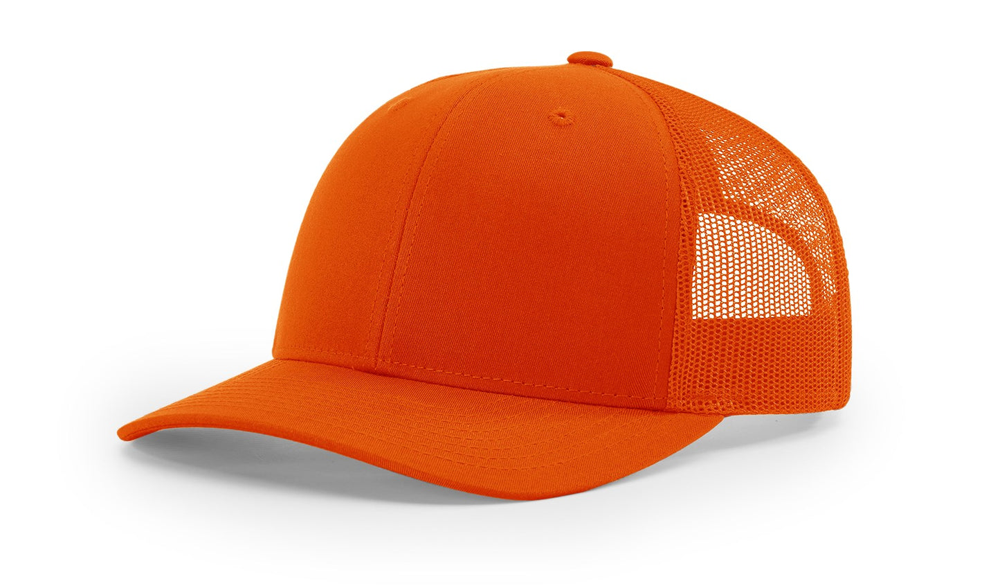Custom Embroidered Richardson 112 Mid-Profile Trucker Snapback Cap