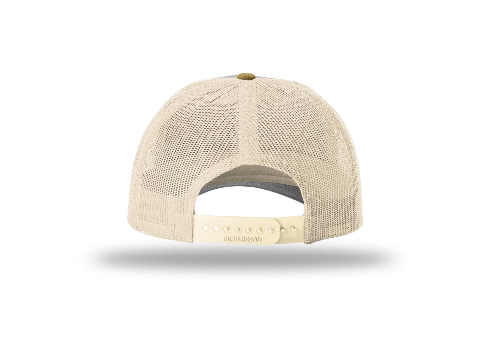 Richardson Custom Embroidered Richardson 115 Low-Profile Trucker Cap - Adjustable Snapback, Mesh Back Cap Custom hat, custom baseball hat, custom trucker hat, custom embroidered hat, embroidered hat