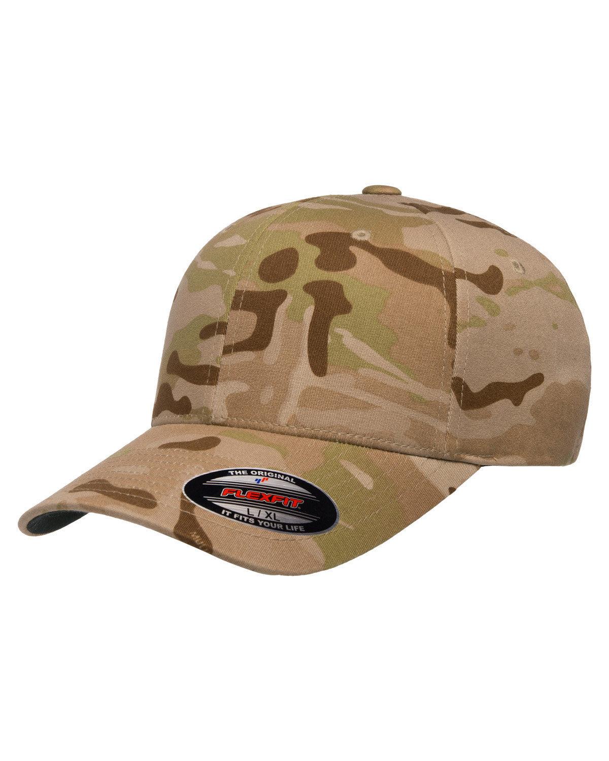 Flexfit Custom Embroidered FlexFit 6277 Fitted Multicam Cap Custom hat, custom baseball hat, custom trucker hat, custom embroidered hat, embroidered hat