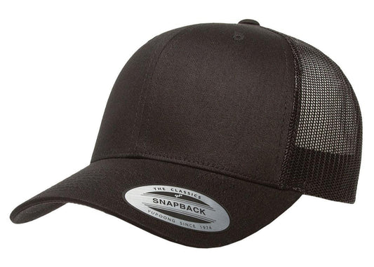 Yupoong Custom Embroidered Yupoong 6606 Trucker Snapback Cap Custom hat, custom baseball hat, custom trucker hat, custom embroidered hat, embroidered hat