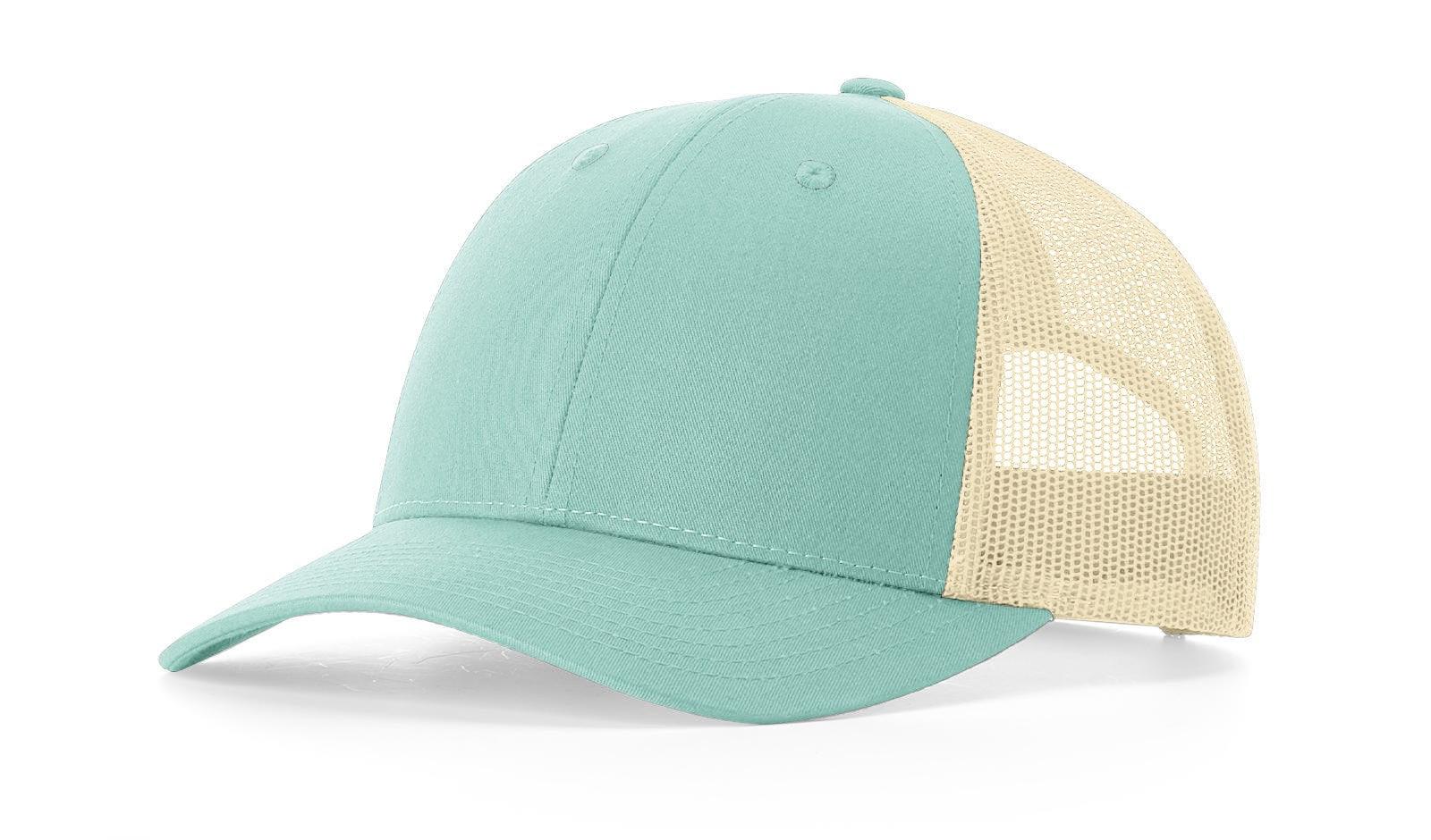 Richardson Custom Embroidered Richardson 115 Low-Profile Trucker Cap - Adjustable Snapback, Mesh Back Cap Custom hat, custom baseball hat, custom trucker hat, custom embroidered hat, embroidered hat