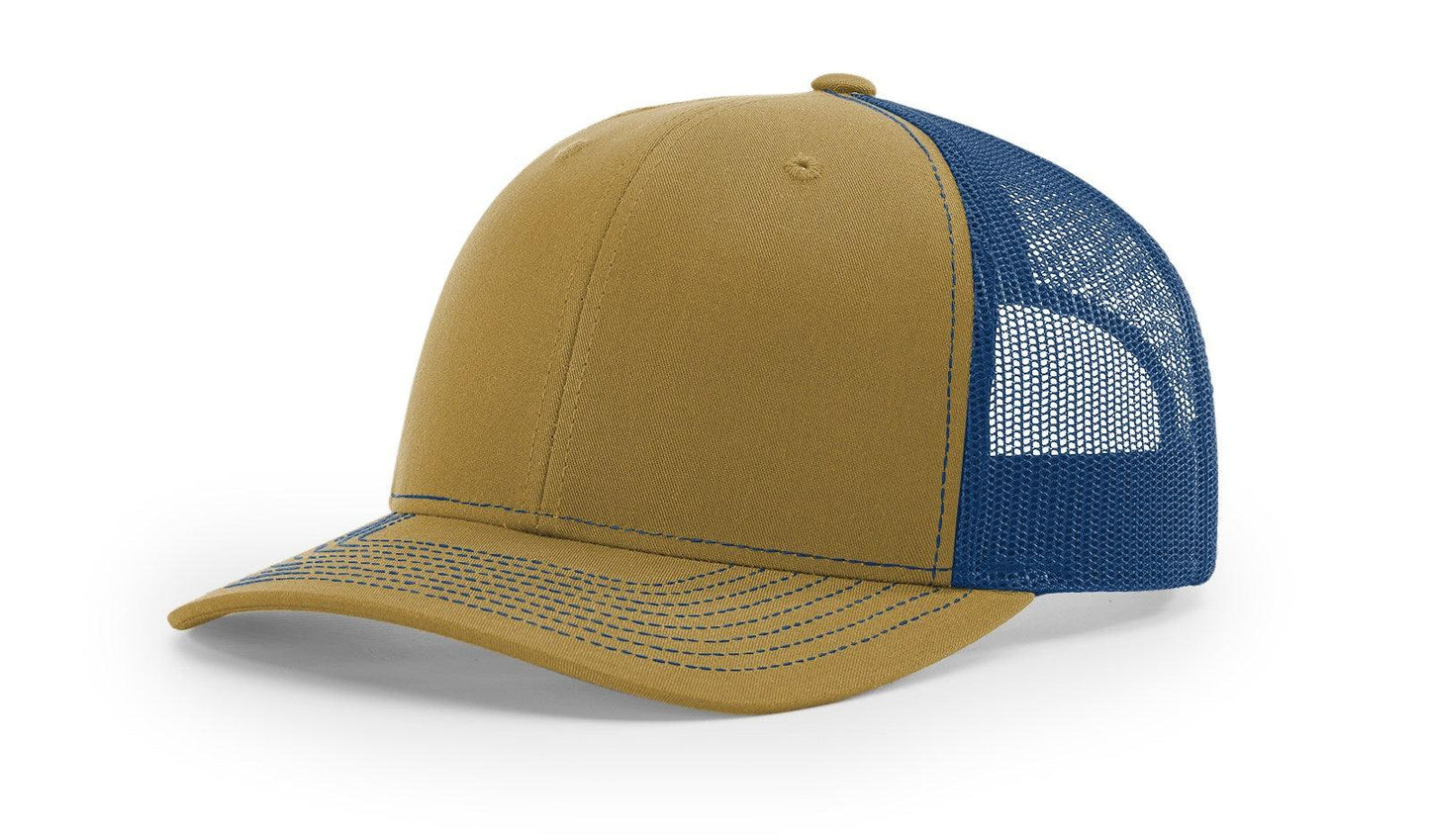 Richardson Custom Embroidered Richardson 112 Mid-Profile Trucker Snapback Cap Custom hat, custom baseball hat, custom trucker hat, custom embroidered hat, embroidered hat