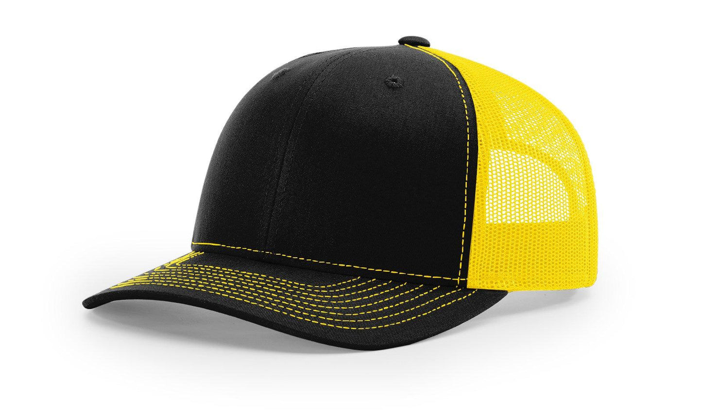 Richardson Custom Embroidered Richardson 112 Mid-Profile Trucker Snapback Cap Custom hat, custom baseball hat, custom trucker hat, custom embroidered hat, embroidered hat