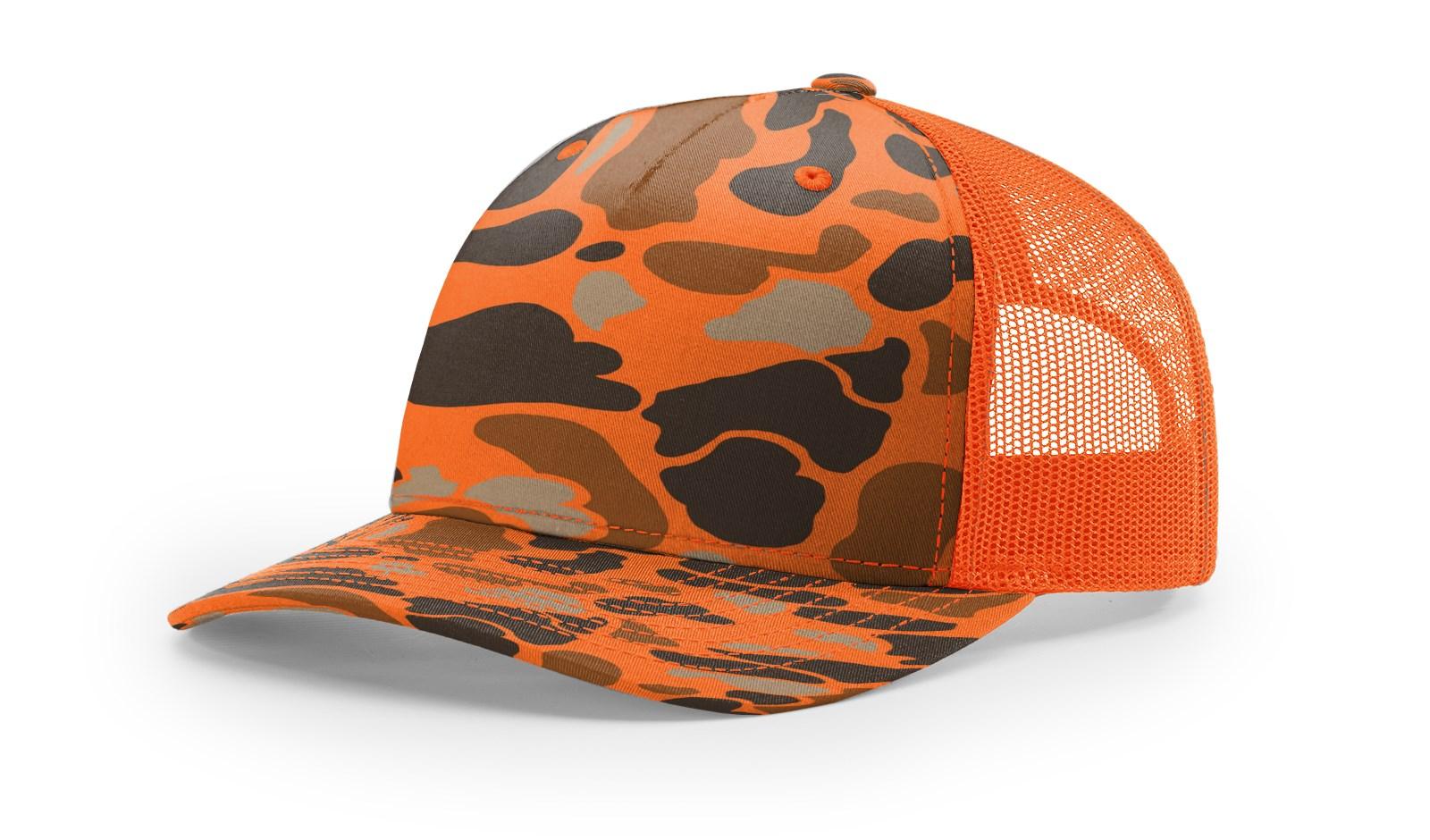 Richardson Custom Embroidered Richardson 112PFP Duck Five-Panel Trucker Cap Custom hat, custom baseball hat, custom trucker hat, custom embroidered hat, embroidered hat