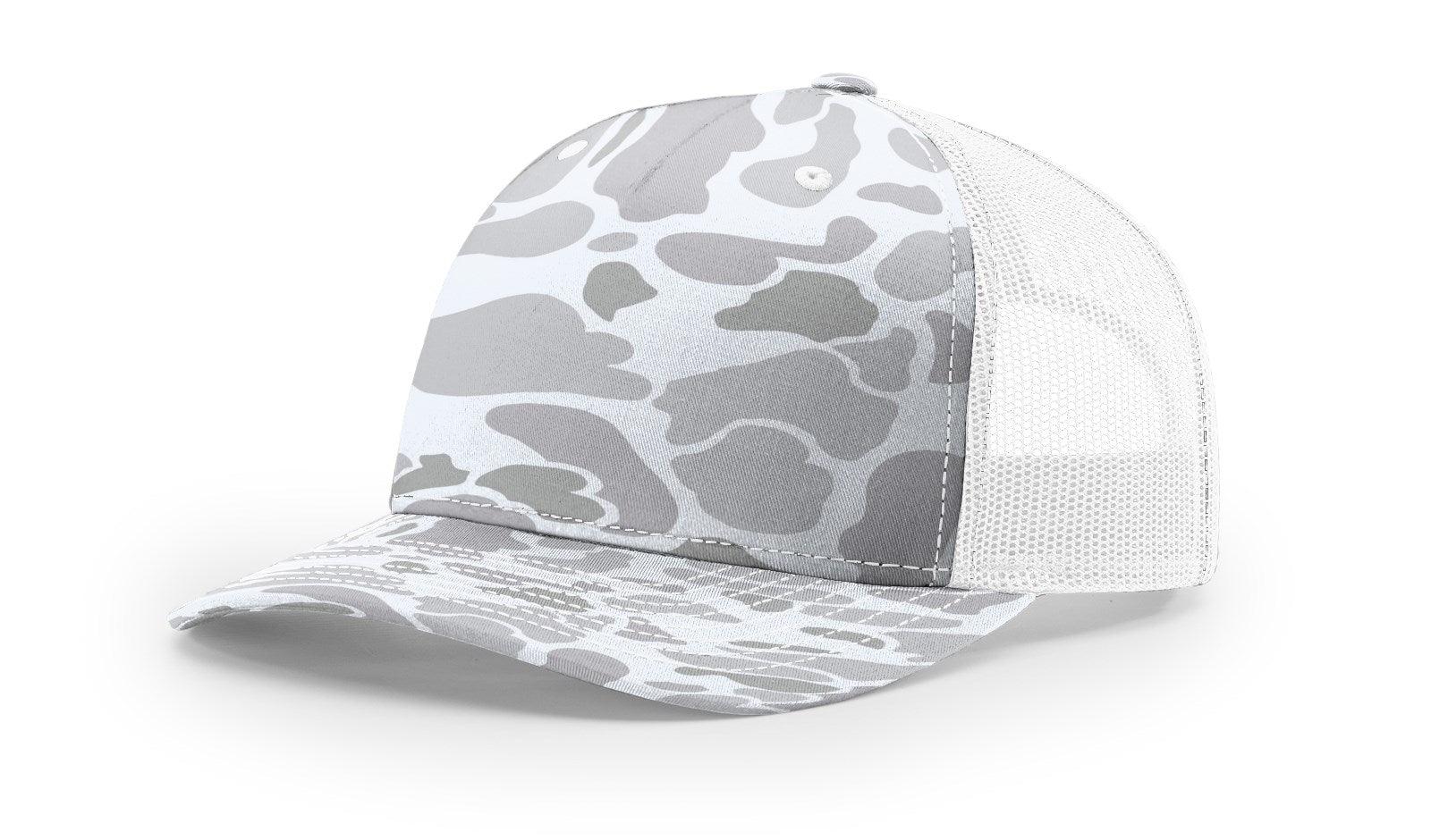 Richardson Custom Embroidered Richardson 112PFP Duck Five-Panel Trucker Cap Custom hat, custom baseball hat, custom trucker hat, custom embroidered hat, embroidered hat