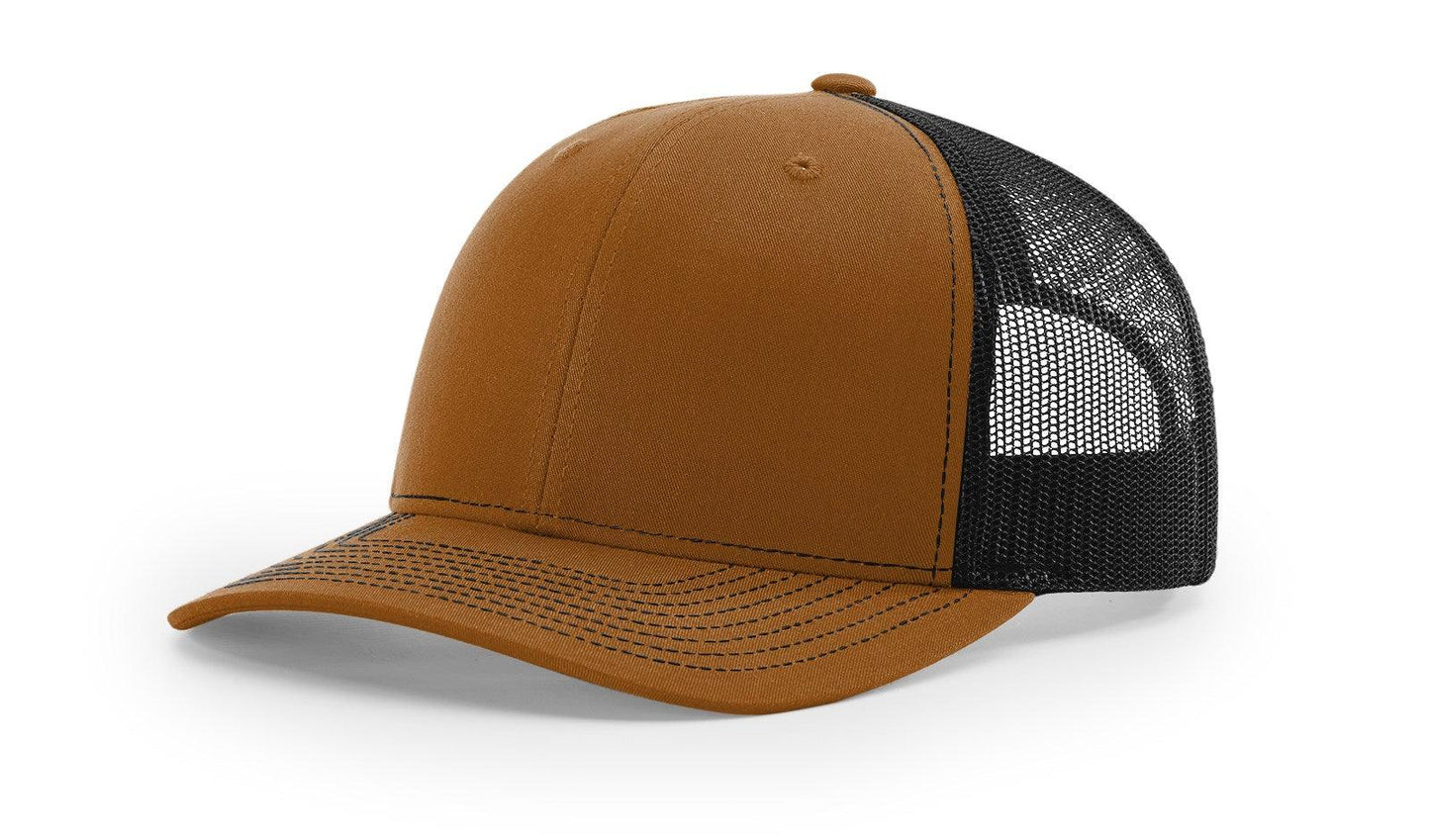 Richardson Custom Embroidered Richardson 112 Mid-Profile Trucker Snapback Cap Custom hat, custom baseball hat, custom trucker hat, custom embroidered hat, embroidered hat