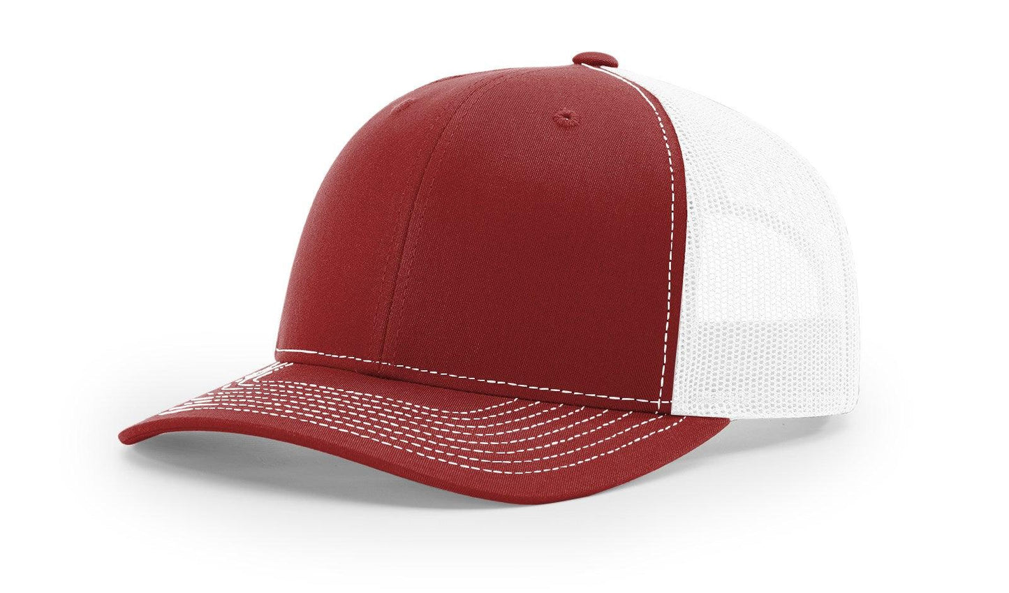 Richardson Custom Embroidered Richardson 112 Mid-Profile Trucker Snapback Cap Custom hat, custom baseball hat, custom trucker hat, custom embroidered hat, embroidered hat
