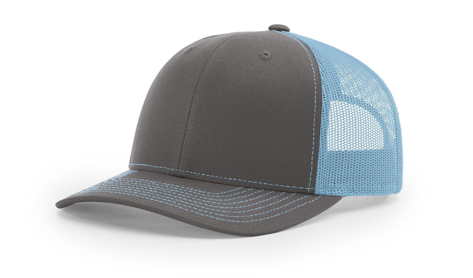 Richardson Custom Embroidered Richardson 112 Mid-Profile Trucker Snapback Cap Custom hat, custom baseball hat, custom trucker hat, custom embroidered hat, embroidered hat