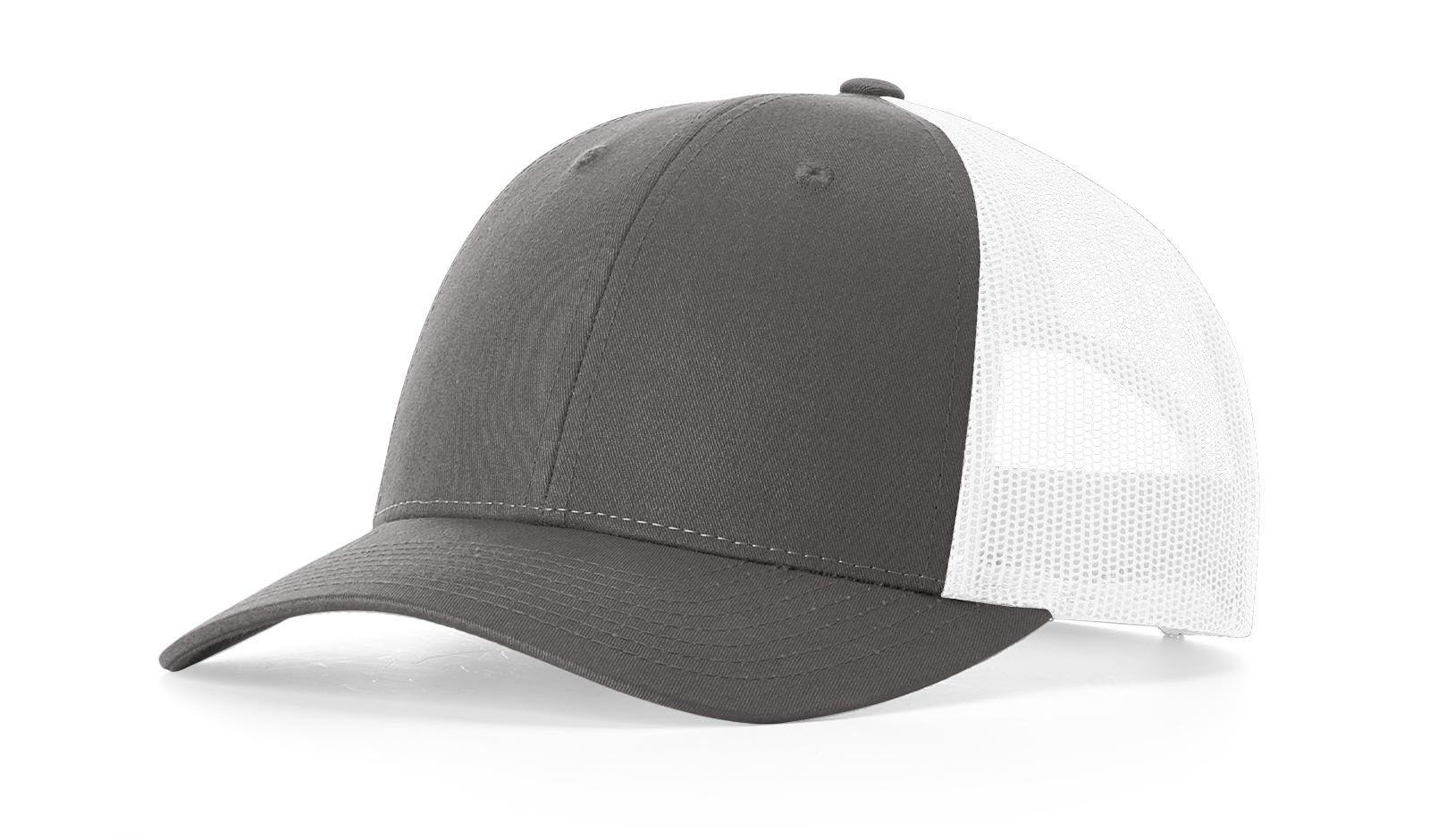 Richardson Custom Embroidered Richardson 115 Low-Profile Trucker Cap - Adjustable Snapback, Mesh Back Cap Custom hat, custom baseball hat, custom trucker hat, custom embroidered hat, embroidered hat