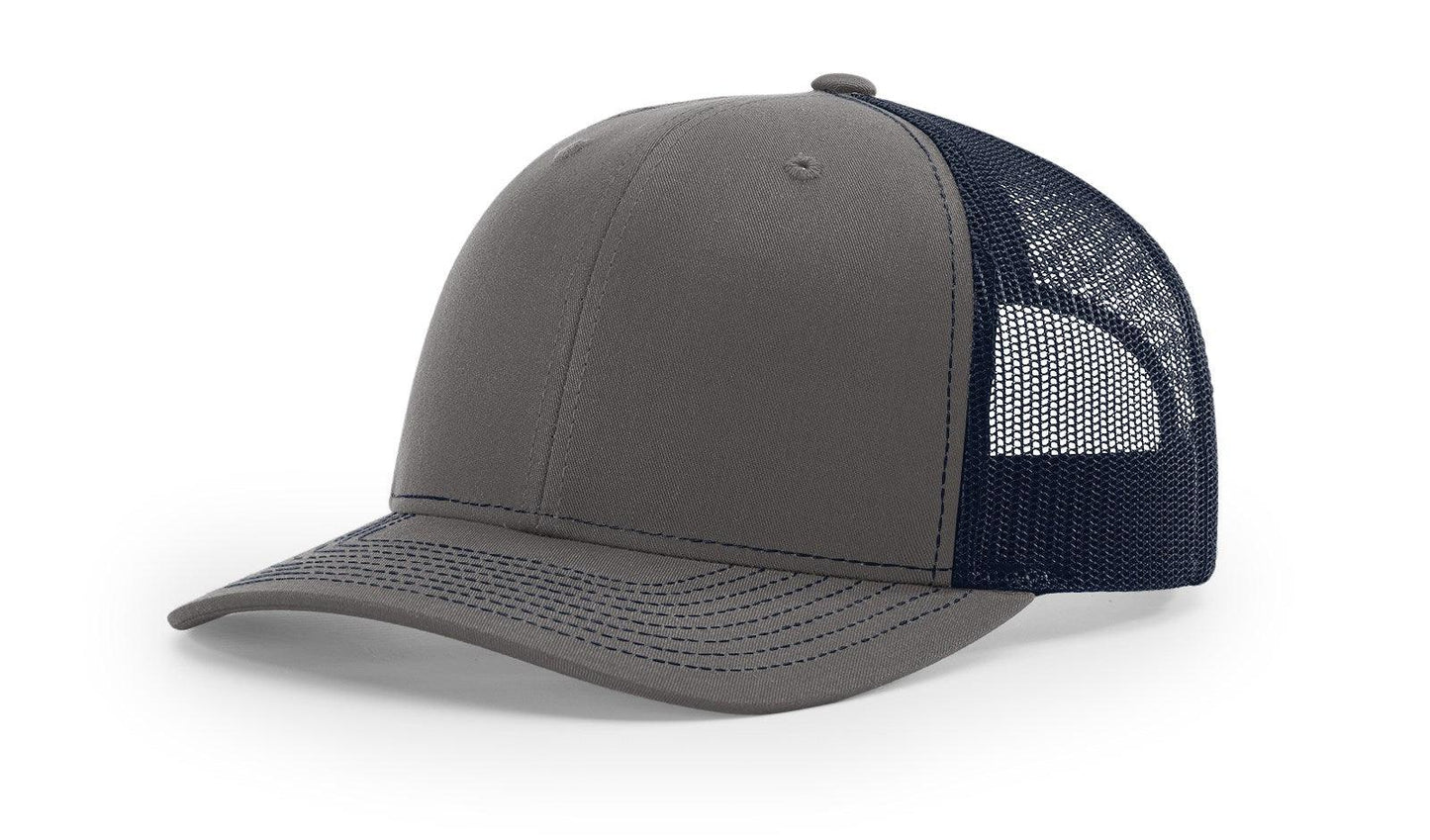 Richardson Custom Embroidered Richardson 112 Mid-Profile Trucker Snapback Cap Custom hat, custom baseball hat, custom trucker hat, custom embroidered hat, embroidered hat