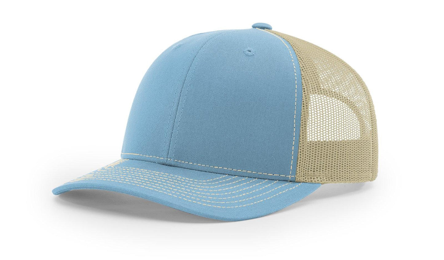 Richardson Custom Embroidered Richardson 112 Mid-Profile Trucker Snapback Cap Custom hat, custom baseball hat, custom trucker hat, custom embroidered hat, embroidered hat