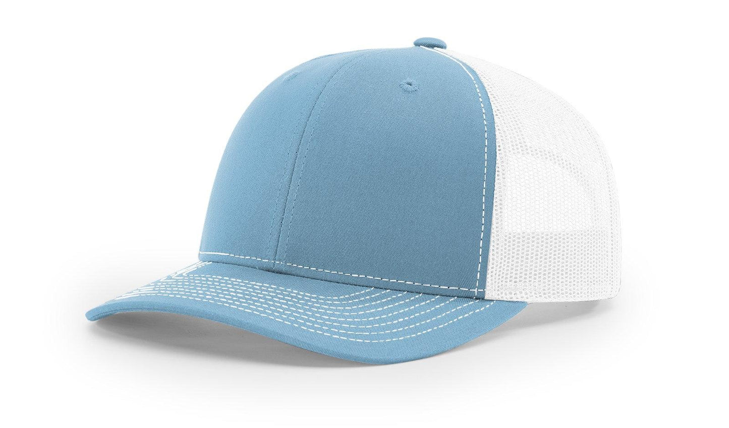 Richardson Custom Embroidered Richardson 112 Mid-Profile Trucker Snapback Cap Custom hat, custom baseball hat, custom trucker hat, custom embroidered hat, embroidered hat