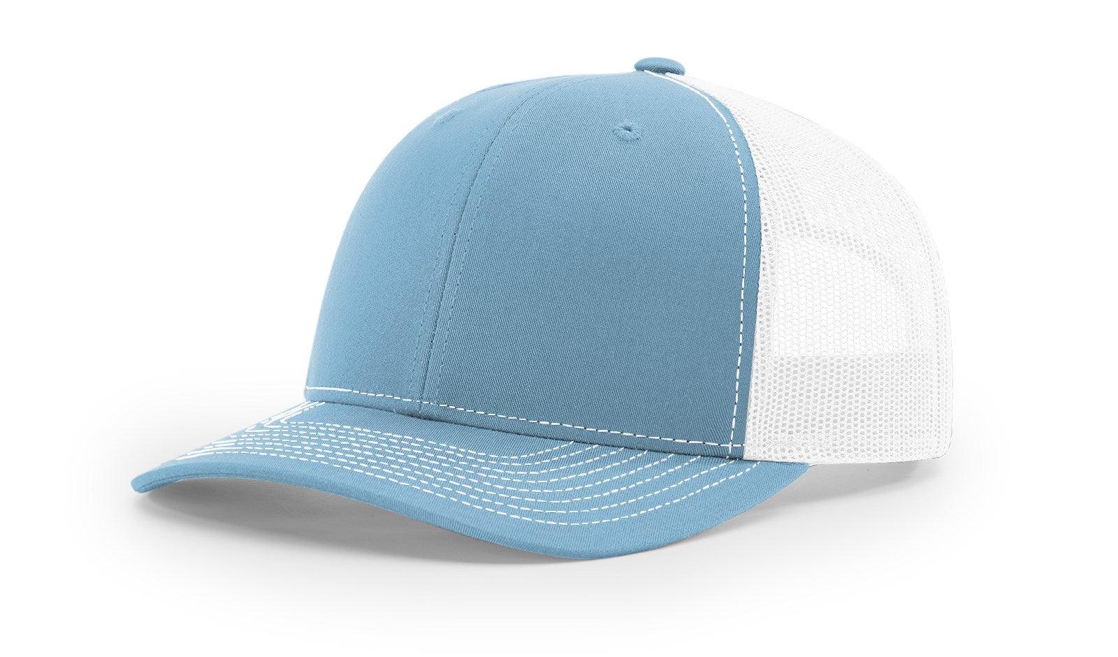 Richardson Custom Embroidered Richardson 112 Mid-Profile Trucker Snapback Cap Custom hat, custom baseball hat, custom trucker hat, custom embroidered hat, embroidered hat