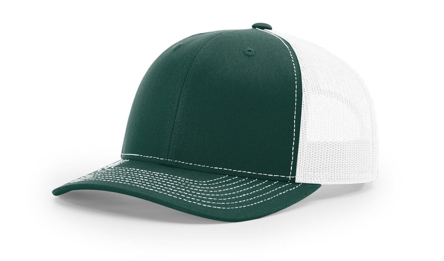 Richardson Custom Embroidered Richardson 112 Mid-Profile Trucker Snapback Cap Custom hat, custom baseball hat, custom trucker hat, custom embroidered hat, embroidered hat