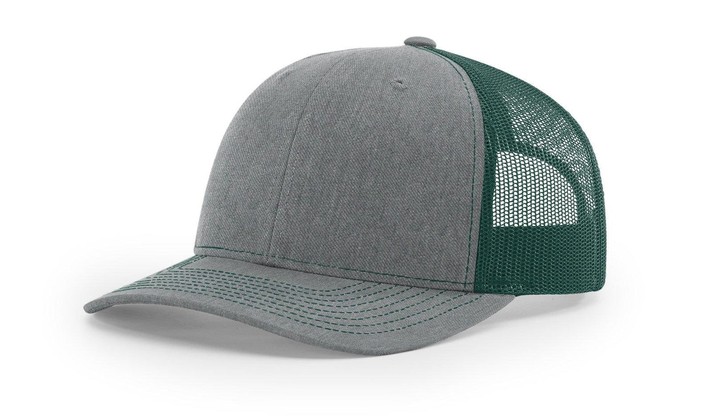 Richardson Custom Embroidered Richardson 112 Mid-Profile Trucker Snapback Cap Custom hat, custom baseball hat, custom trucker hat, custom embroidered hat, embroidered hat