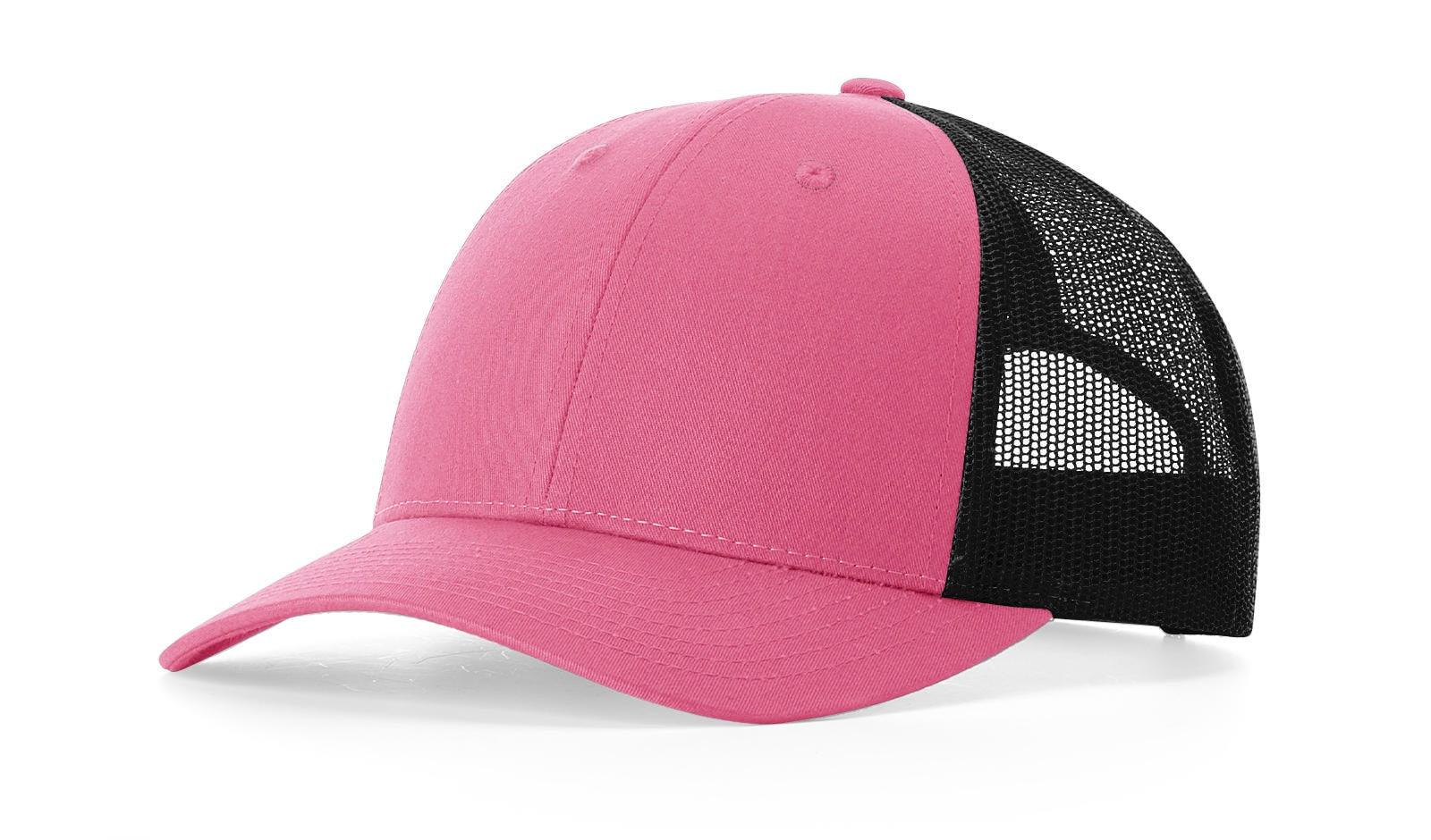Richardson Custom Embroidered Richardson 115 Low-Profile Trucker Cap - Adjustable Snapback, Mesh Back Cap Custom hat, custom baseball hat, custom trucker hat, custom embroidered hat, embroidered hat