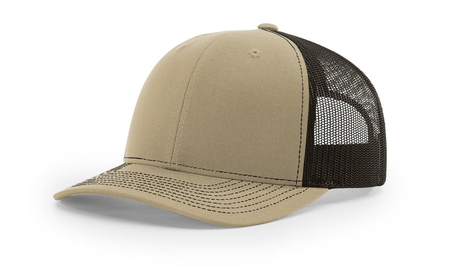 Richardson Custom Embroidered Richardson 112 Mid-Profile Trucker Snapback Cap Custom hat, custom baseball hat, custom trucker hat, custom embroidered hat, embroidered hat