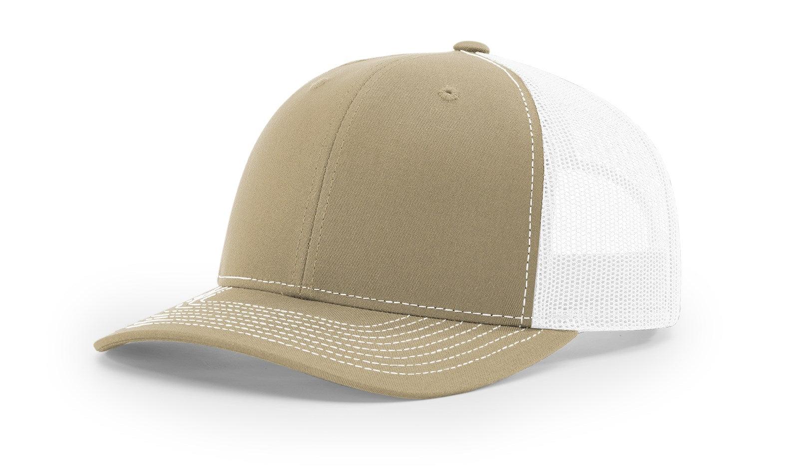 Richardson Custom Embroidered Richardson 112 Mid-Profile Trucker Snapback Cap Custom hat, custom baseball hat, custom trucker hat, custom embroidered hat, embroidered hat