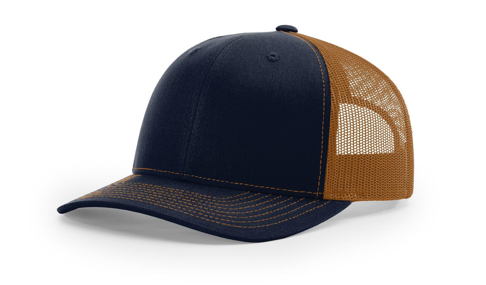 Richardson Custom Embroidered Richardson 112 Mid-Profile Trucker Snapback Cap Custom hat, custom baseball hat, custom trucker hat, custom embroidered hat, embroidered hat