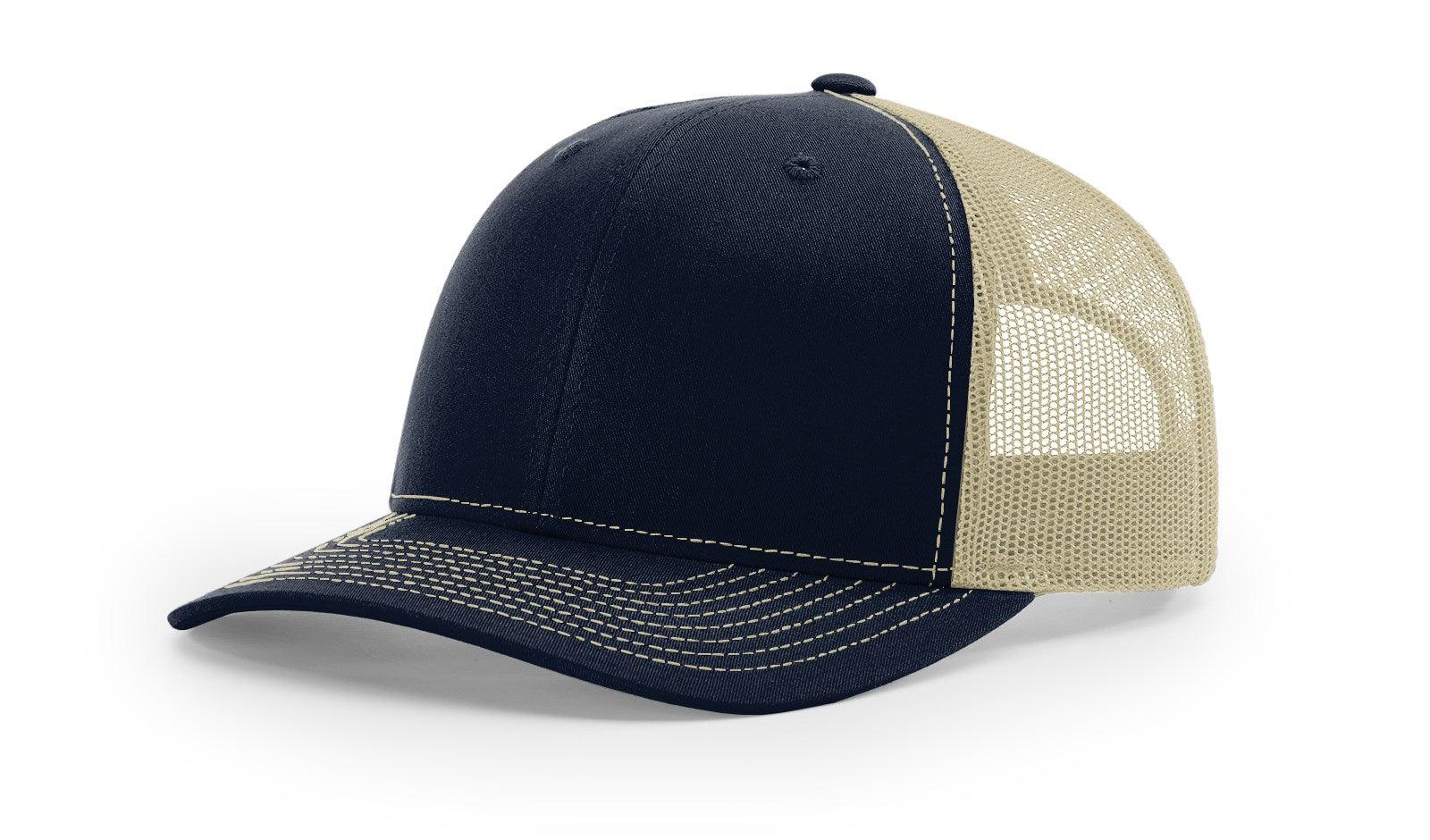 Richardson Custom Embroidered Richardson 112 Mid-Profile Trucker Snapback Cap Custom hat, custom baseball hat, custom trucker hat, custom embroidered hat, embroidered hat