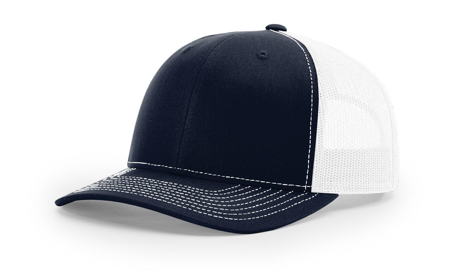 Richardson Custom Embroidered Richardson 112 Mid-Profile Trucker Snapback Cap Custom hat, custom baseball hat, custom trucker hat, custom embroidered hat, embroidered hat