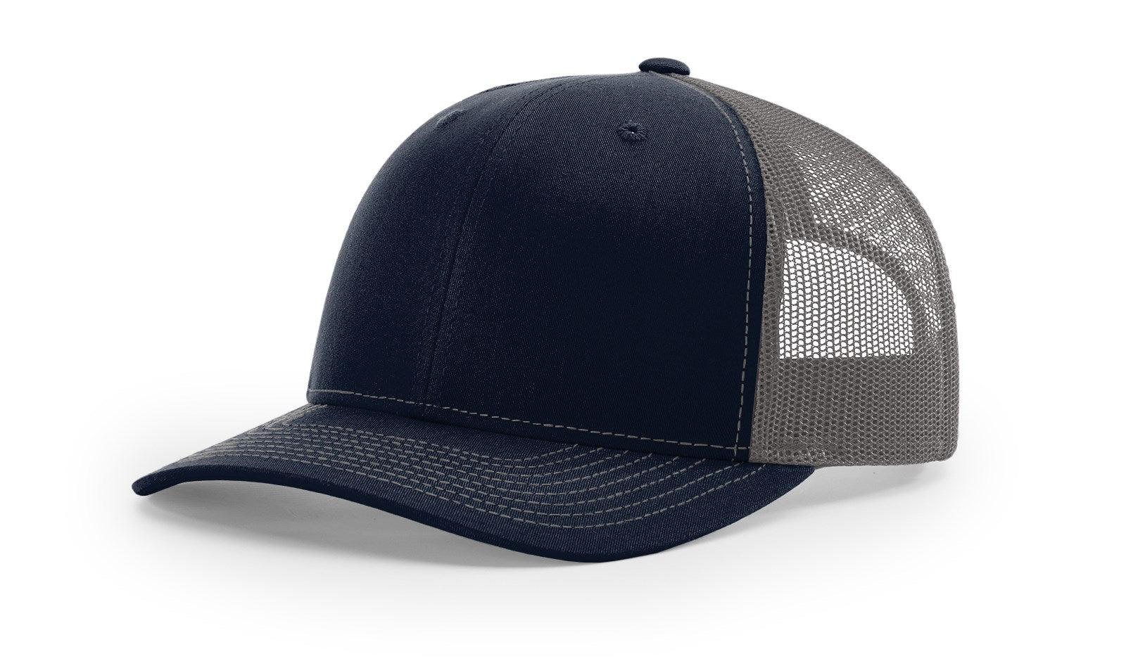 Richardson Custom Embroidered Richardson 112 Mid-Profile Trucker Snapback Cap Custom hat, custom baseball hat, custom trucker hat, custom embroidered hat, embroidered hat
