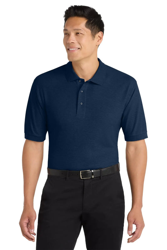 Custom Embroidered Port Authority K500 Silk Touch Short Sleeve Polo Shirt custom logo product image
