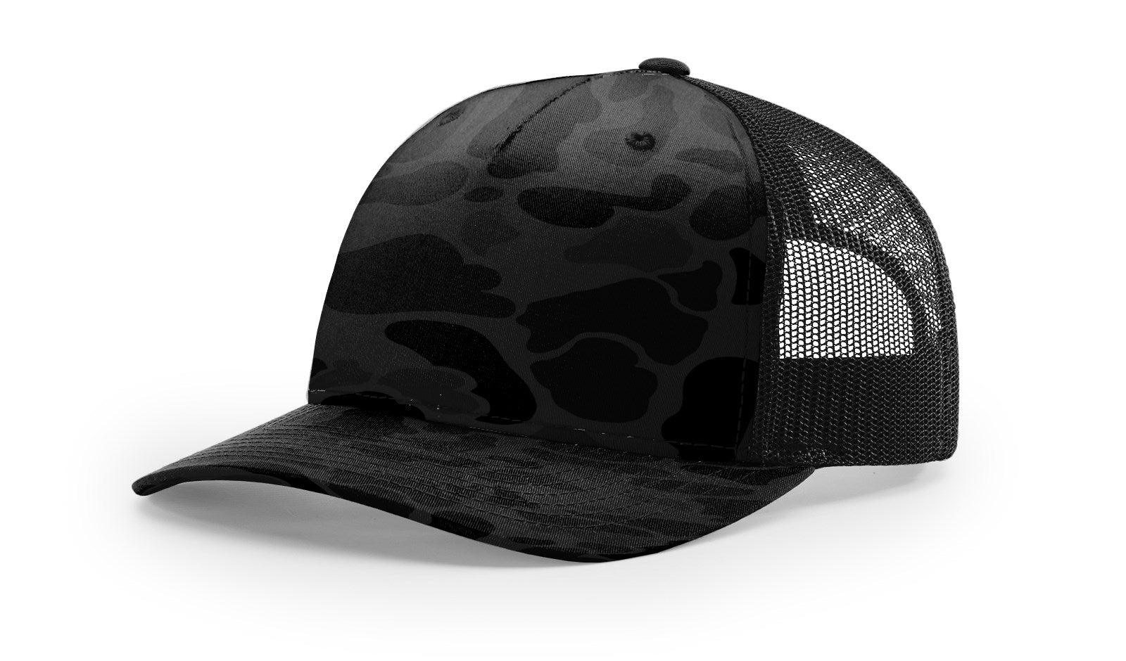 Richardson Custom Embroidered Richardson 112PFP Duck Five-Panel Trucker Cap Custom hat, custom baseball hat, custom trucker hat, custom embroidered hat, embroidered hat