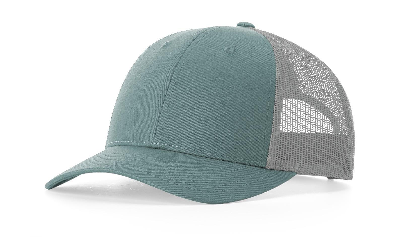 Richardson Custom Embroidered Richardson 115 Low-Profile Trucker Cap - Adjustable Snapback, Mesh Back Cap Custom hat, custom baseball hat, custom trucker hat, custom embroidered hat, embroidered hat