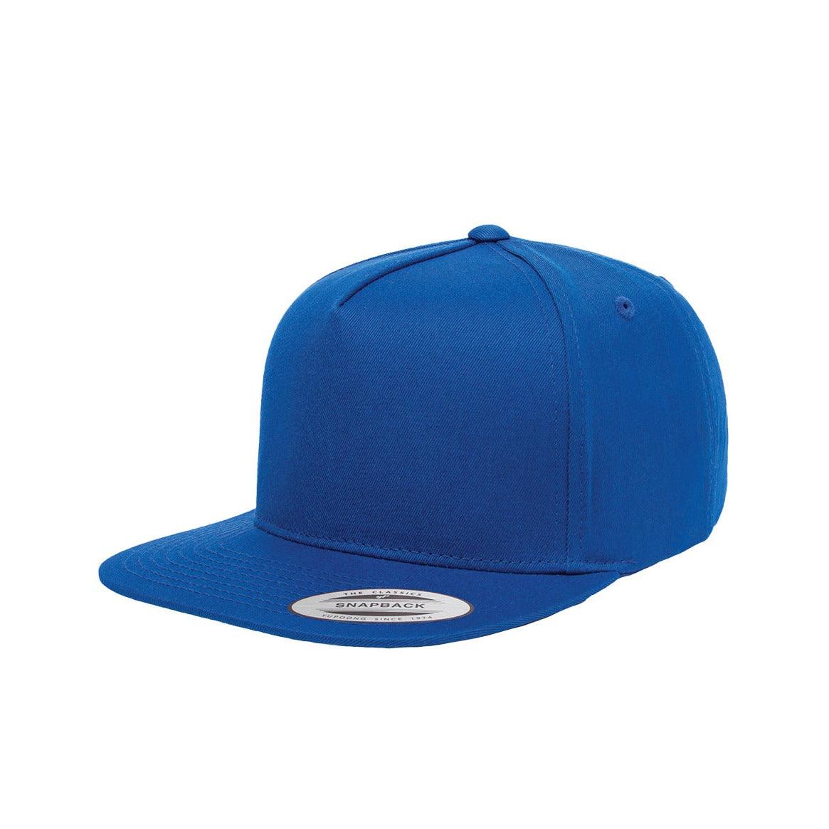 Yupoong Custom Embroidered Yupoong 6007 5-Panel Cotton Twill Snapback Hat, Flat Bill Cap Custom hat, custom baseball hat, custom trucker hat, custom embroidered hat, embroidered hat