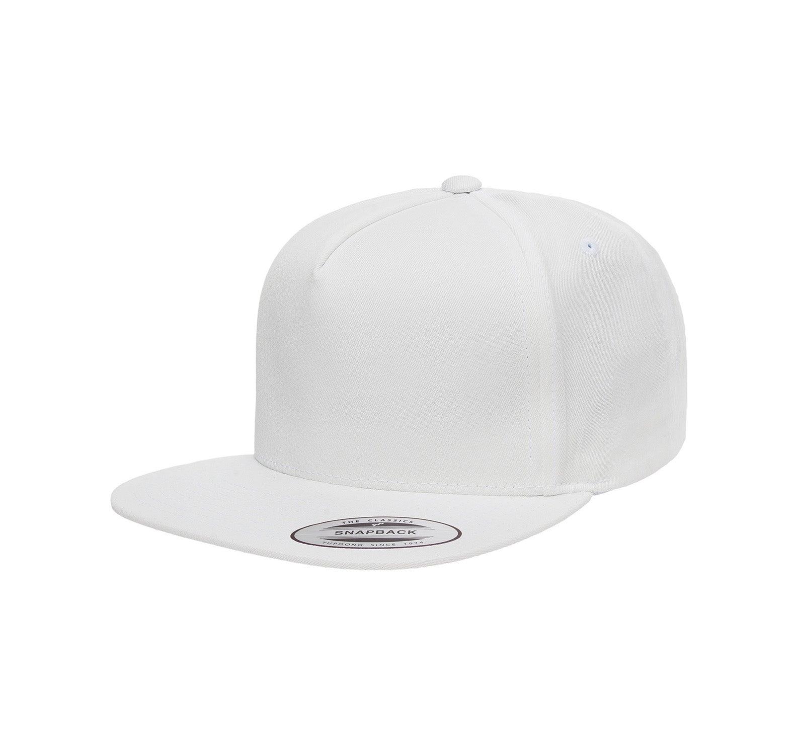 Yupoong Custom Embroidered Yupoong 6007 5-Panel Cotton Twill Snapback Hat, Flat Bill Cap Custom hat, custom baseball hat, custom trucker hat, custom embroidered hat, embroidered hat