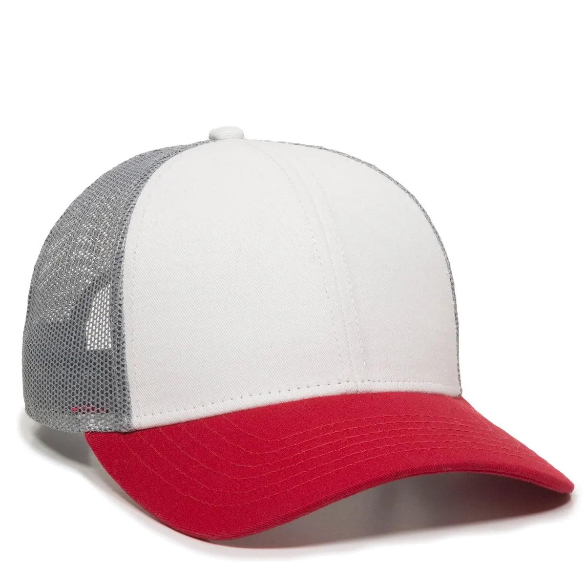 Outdoor Cap Custom Embroidered OC770 Premium Low Profile Trucker Cap Custom hat, custom baseball hat, custom trucker hat, custom embroidered hat, embroidered hat