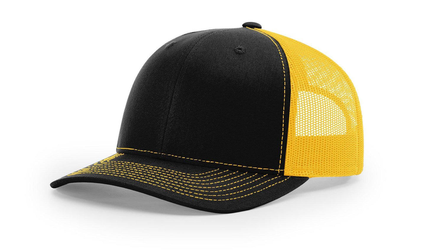 Richardson Custom Embroidered Richardson 112 Mid-Profile Trucker Snapback Cap Custom hat, custom baseball hat, custom trucker hat, custom embroidered hat, embroidered hat
