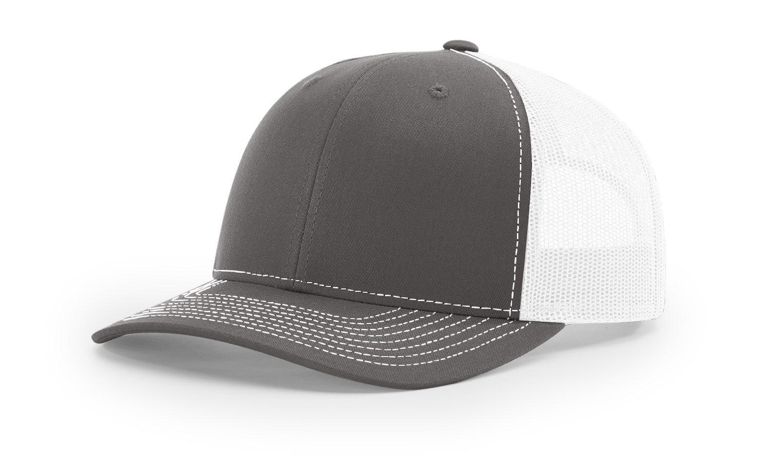 Richardson Custom Embroidered Richardson 112 Mid-Profile Trucker Snapback Cap Custom hat, custom baseball hat, custom trucker hat, custom embroidered hat, embroidered hat