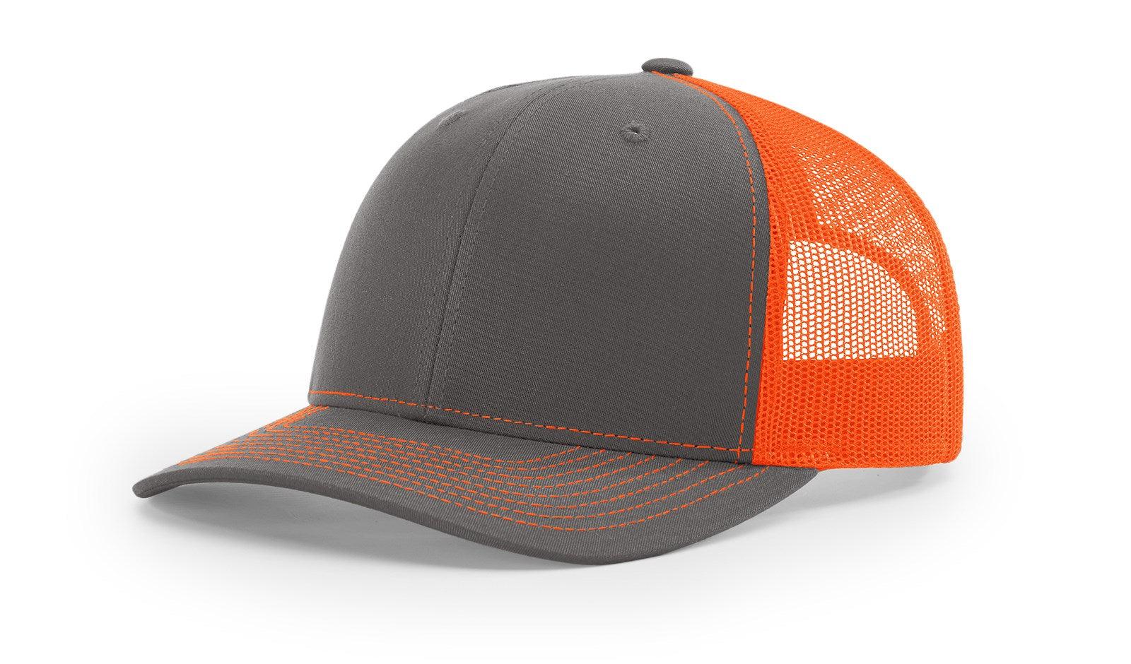 Richardson Custom Embroidered Richardson 112 Mid-Profile Trucker Snapback Cap Custom hat, custom baseball hat, custom trucker hat, custom embroidered hat, embroidered hat