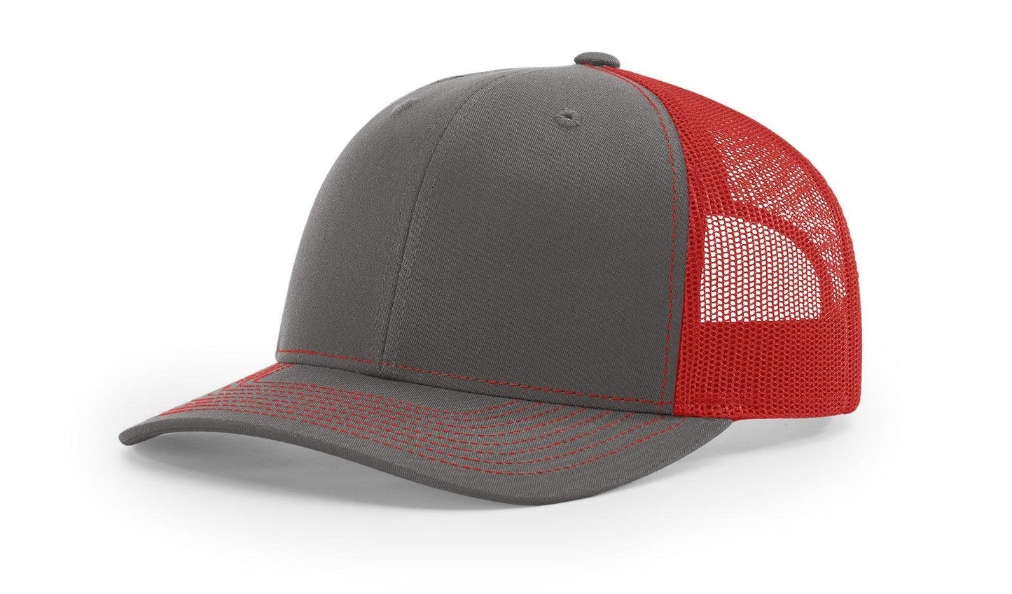 Richardson Custom Embroidered Richardson 112 Mid-Profile Trucker Snapback Cap Custom hat, custom baseball hat, custom trucker hat, custom embroidered hat, embroidered hat