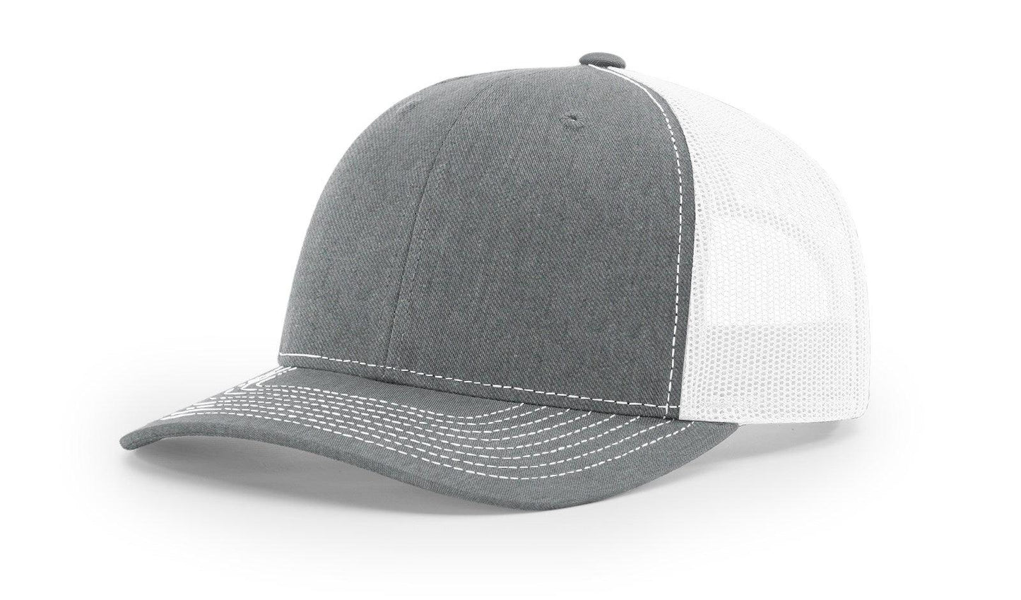 Richardson Custom Embroidered Richardson 112 Mid-Profile Trucker Snapback Cap Custom hat, custom baseball hat, custom trucker hat, custom embroidered hat, embroidered hat