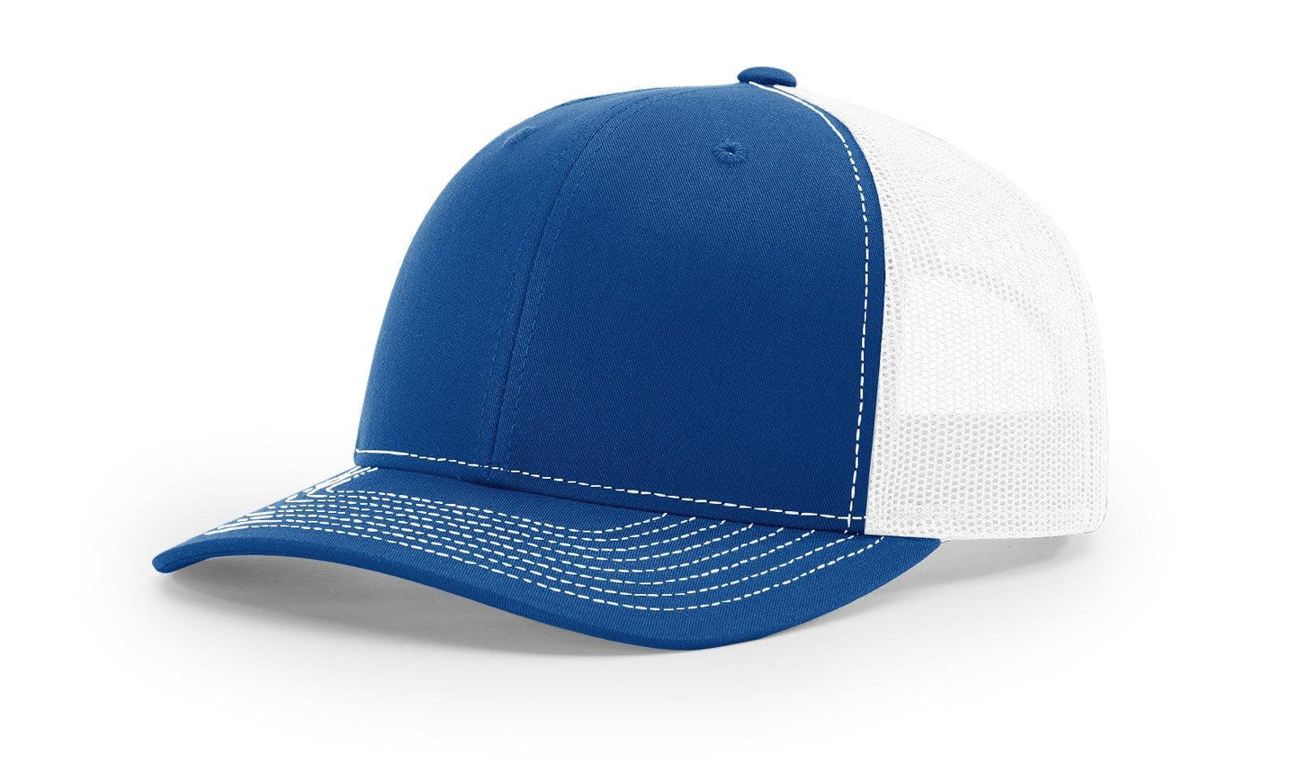 Richardson Custom Embroidered Richardson 112 Mid-Profile Trucker Snapback Cap Custom hat, custom baseball hat, custom trucker hat, custom embroidered hat, embroidered hat