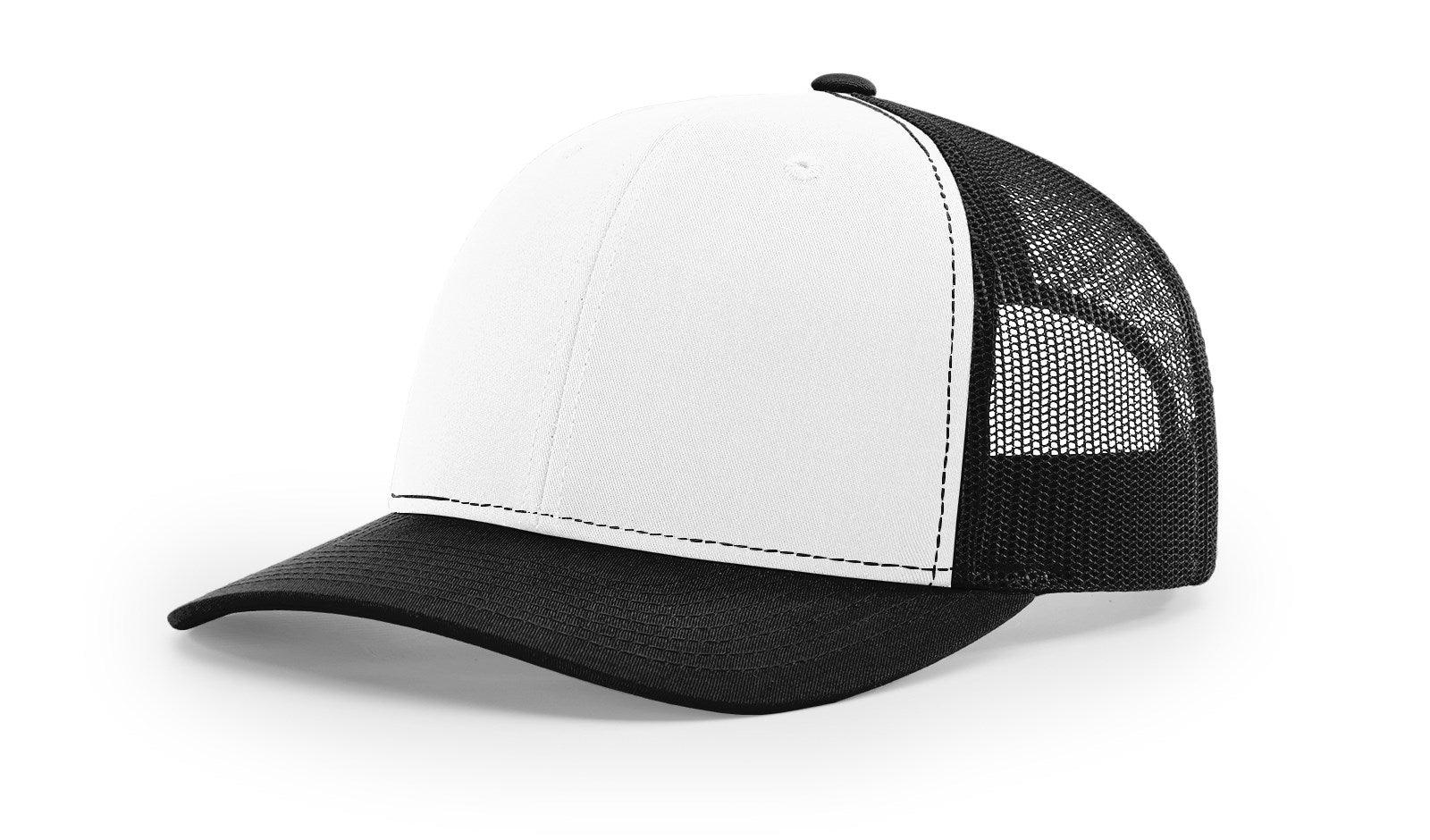 Richardson Custom Embroidered Richardson 112 Mid-Profile Trucker Snapback Cap Custom hat, custom baseball hat, custom trucker hat, custom embroidered hat, embroidered hat