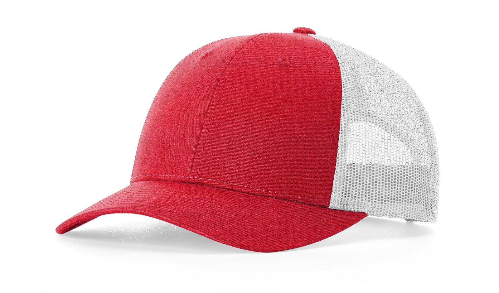 Richardson Custom Embroidered Richardson 115 Low-Profile Trucker Cap - Adjustable Snapback, Mesh Back Cap Custom hat, custom baseball hat, custom trucker hat, custom embroidered hat, embroidered hat