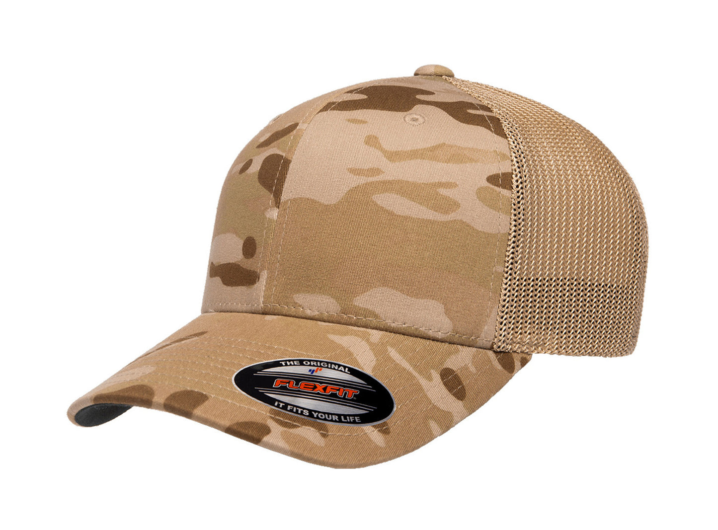 Custom Embroidered Flexfit 6511 Trucker Fitted Cap