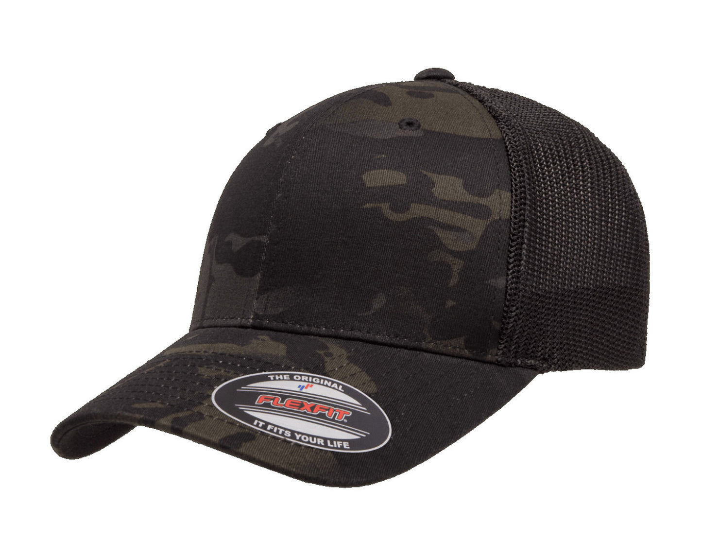 Custom Embroidered Flexfit 6511 Trucker Fitted Cap