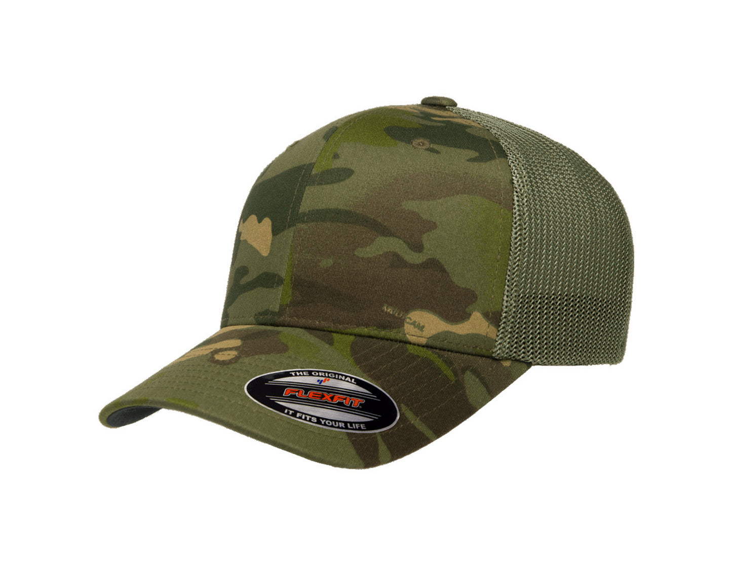 Custom Embroidered Flexfit 6511 Trucker Fitted Cap