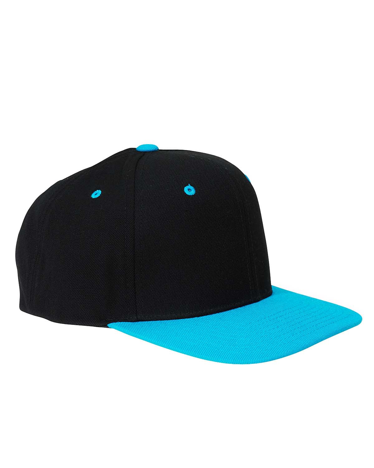 Custom Embroidered Yupoong 6089MT Adult 6-Panel Structured Flat Visor Classic Two-Tone Snapback Cap