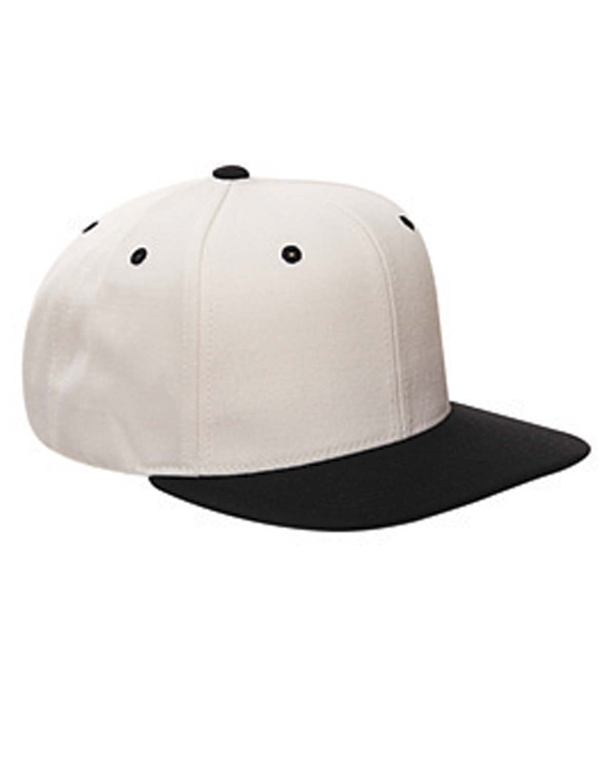 Custom Embroidered Yupoong 6089MT Adult 6-Panel Structured Flat Visor Classic Two-Tone Snapback Cap