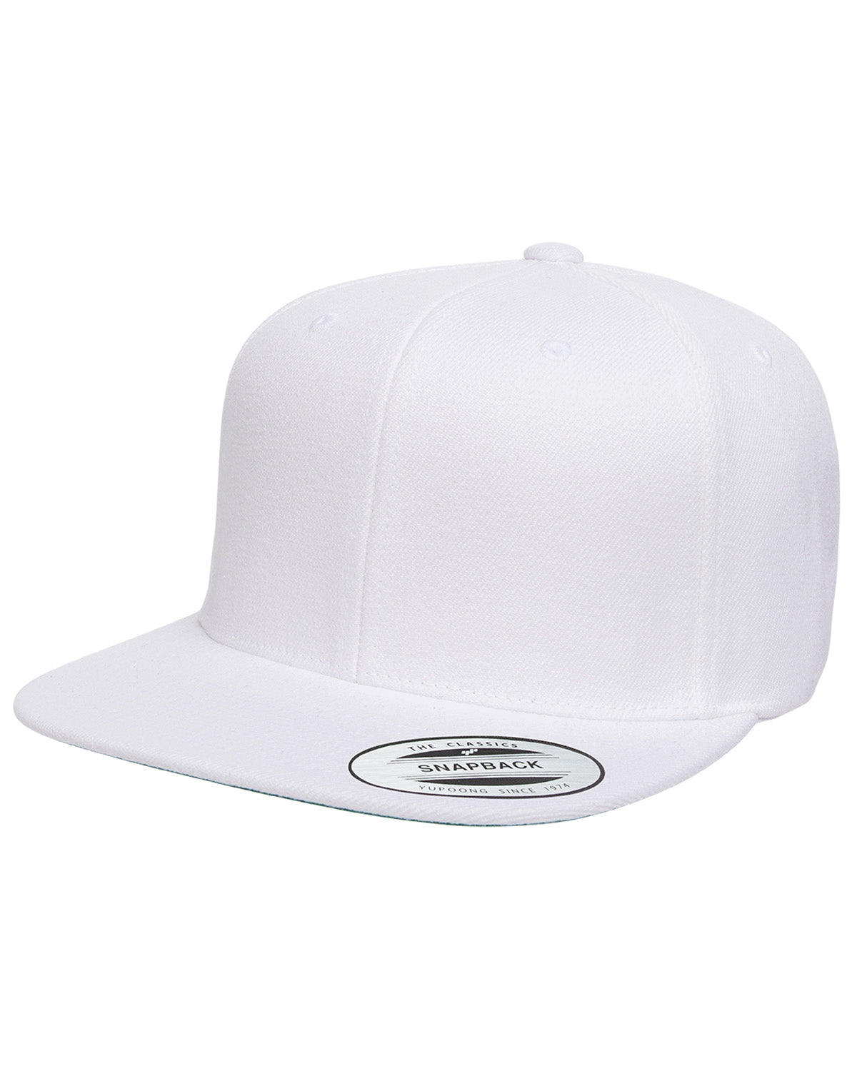 Custom Embroidered Yupoong 6089MT Adult 6-Panel Structured Flat Visor Classic Two-Tone Snapback Cap