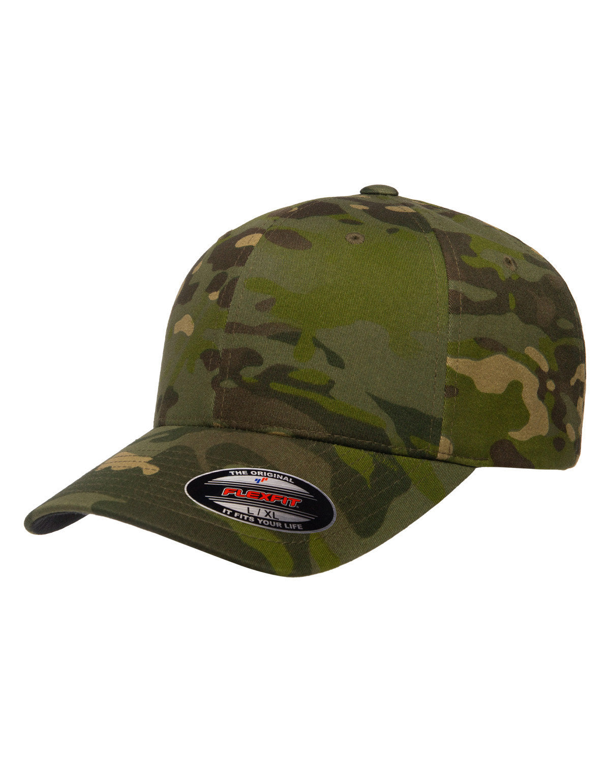 Custom Embroidered FlexFit 6277 Fitted Multicam Cap