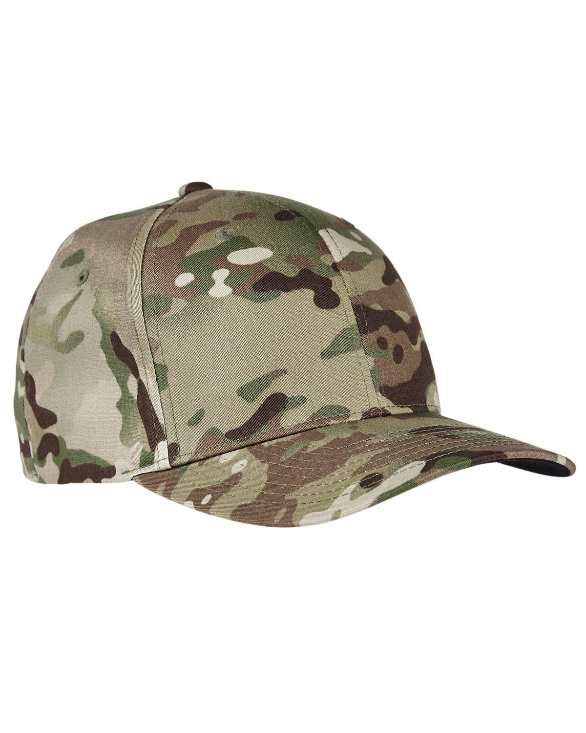 Custom Embroidered FlexFit 6277 Fitted Multicam Cap